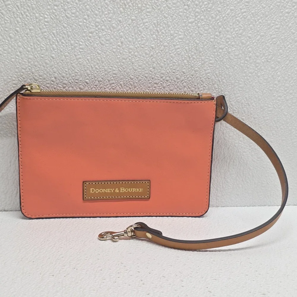 Dooney & Bourke Coral Pink Wristlet Pouch